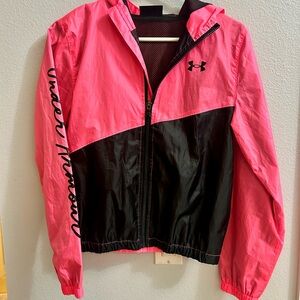 Under Armour Pink and Black Kids Raincoat